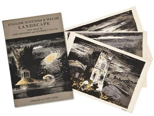 John Piper (1903-1992) english, scottish & wel: John Piper (1903-1992) english, scottish & welsh landscape (l.34)the book, 1944, comprising twelve lithographs printed in colours,printed by the curwen press, on wove paper, bound as publi
