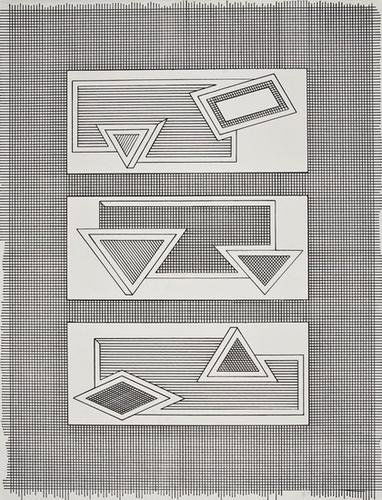 Frank Stella (b.1936) Grid Stack (A.46): Frank Stella (b.1936) Grid Stack (A.46)lithograph, 1970, signed and dated in pencil, numbered 35/50, on wove paper, with full margins, in goodcondition,430 x 565 mm (17 x 22 1/4 in)