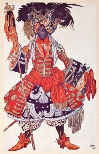 Bakst.Designs... for the Sleeping Princess: Bakst (Léon) The Designs... for the Sleeping Princess,number 144 of 1000 copies, portrait of Bakst by Picasso, mounted colour plates, captioned tissue guards, very slight water-staining to inn