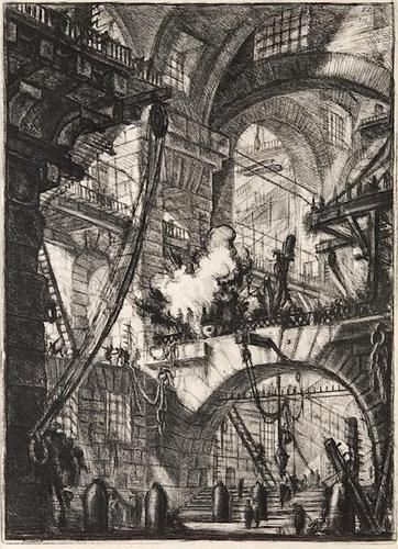 Giovanni Battista Piranesi (1720-1778) <br /: Giovanni Battista Piranesi (1720-1778) Carceri d'Invenzione, plate VI Etching with engraving Paris, Firmin-Didot edition, 1835-39 54 x 40 cm (21 1/4 x 15 3/4 in)