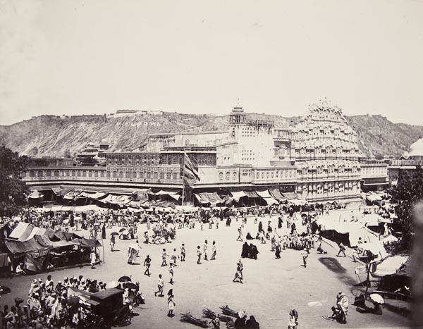 Bourne (Samuel) and others. India.: Bourne (Samuel) and others. India.Bourne (Samuel) and others. India. A collection of landscape and architectural subjects, including: views of Dehi, Agra, Benares, Jaipur (illustrated), Gwalio