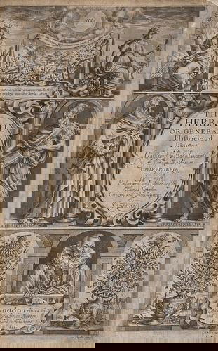 Gerard (John) The Herball Or Generall Historie of: Gerard (John) The Herball Or Generall Historie of Plantes,edited by Thomas Johnson, third edition, engraved title, numerous woodcut illustrations, Athenaeum, Liverpool prize label and bookplat