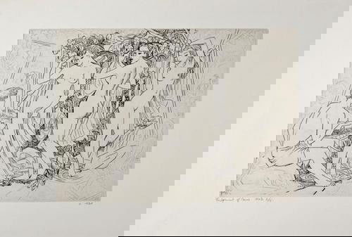 John Buckland-Wright (1897-1954), Judgement of Par: John Buckland-Wright (1897-1954), Judgement of Paris (bw M88), engraving, c. 1950, titled and dated in pencil, numbered 2/15, with the studio stamp on the verso, on wove paper, with full marg