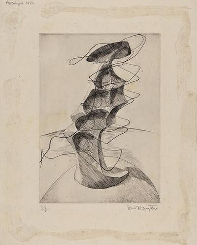 Stanley William Hayter (1901-1988), Untitled from: Stanley William Hayter (1901-1988), Untitled from lï¿½apocalypse (b.&m.54), engraving with drypoint, 1931, signed and inscribed S.P. in pencil, a special presentation copy aside from the edit
