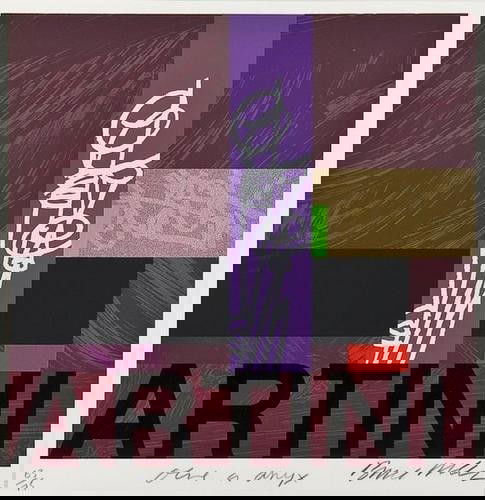 DDS Bruce McLean (b.1944), Olive on Onyx, silkscre: DDS Bruce McLean (b.1944), Olive on Onyx, silkscreen printed in colours, signed and titled in pencil, numbered 63/75, on wove paper, with full margins, 400 x 400mm (15.75 x 153/4in)