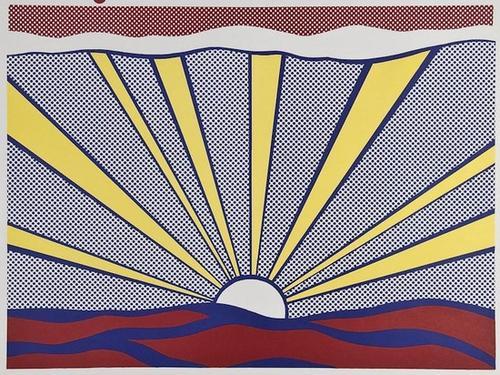 Roy Lichtenstein (1923-1997), Sunrise (c.ii.7), of: Roy Lichtenstein (1923-1997), Sunrise (c.ii.7), offset lithograph printed in colours, 1965, on thin wove paper, with full margins, 465 x 625mm (18.25 x 241/2in)