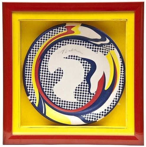 Roy Lichtenstein (1923-1997), Paper plate (c. III.: Roy Lichtenstein (1923-1997), Paper plate (c. III.45), silkscreen printed in colours, 1969, signed in pencil, published by Bert Stern for On 1st, New York, on paper plate, 260mm (101/4in) in