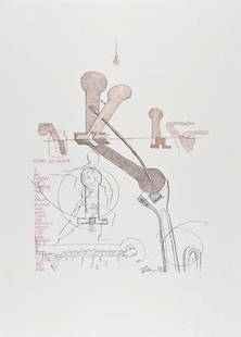 Wu Shanzhuan (b.1960), From Today No Water, lithog: Wu Shanzhuan (b.1960), From Today No Water, lithograph printed in colours, 1998, signed and dated in pencil, published by Griffelkunst, Hamburg, on wove paper, the full sheet, sheet 700 x 50