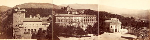 panoramas of the Alhambra, Granada (3-part, illus