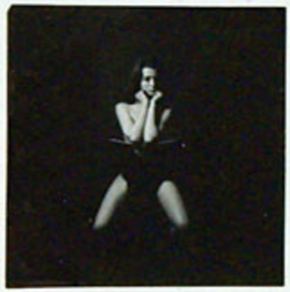 gelatin silver contact print, 53 x 53mm., signed