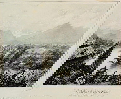 -. including Interlachen, the lakes of Thun, Brie: -. a group of views of Swiss lakes, mountains and valleys, including Interlachen, the lakes of Thun, Brien, Geneva, Gosau and elsewhere, by or after Joly, Le Prince, Huber and others, lithogra