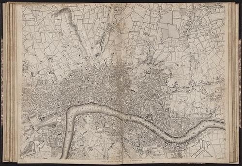 Rocque (John) A New and Accurate Survey of the Cit: Rocque (John) A New and Accurate Survey of the Cities of London and Westminster, The Borough of Southwark,With the Country about it for nineteen Miles in Length and thirteen in Depth, 3nd edit