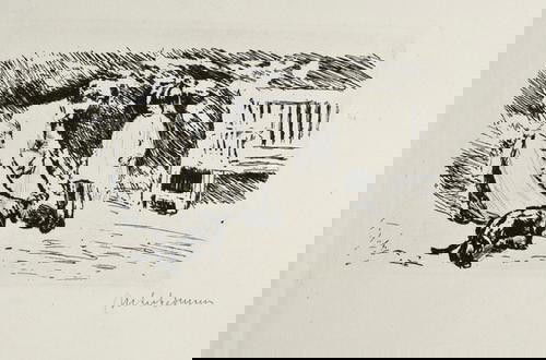 Elias (Julius) Die Handzeichnungen Max Liebermanns: Elias (Julius) Die Handzeichnungen Max Liebermanns,one of 480 copies, with 2 original etchings by Liebermann, signed in pencil by the artist, 93 tipped-in plates, original half morocco, joints