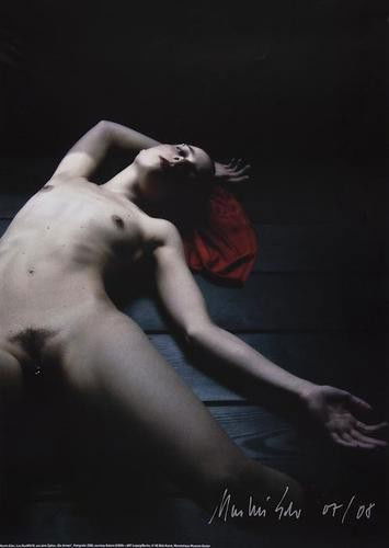 Martin Eder (b.1968) Les Nud No.418, 2008: Martin Eder (b.1968) Les Nud No.418, 2008Offset lithograph, printed later, in colours, signed and dated in silver felt-tip pen on wove paper, the full sheet printed to the edges, 84 x 59.5 cm