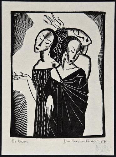 John Buckland-Wright (1897-1954) Vision (B.W. L36): John Buckland-Wright (1897-1954) Vision (B.W. L36)wood engraving, 1927, signed, titled and dated in pencil, numbered 10/30, the edition was not completed, with the studio stamp verso, on Japan