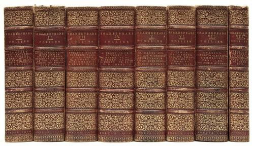 Shakespeare (William) The Plays and Poems: Shakespeare (William) The Plays and Poems,edited by J. Payne Collier, 8 vol., one of 58 sets (according to Collier's Preface), 3 A.L.s. from Collier to George J.S. Lock inserted in vol. I, re