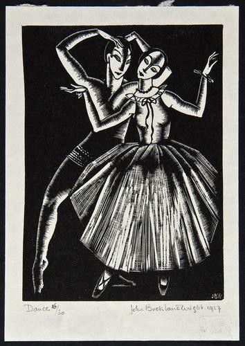 John Buckland-Wright (1897-1954) Dance (B.W. L35): John Buckland-Wright (1897-1954) Dance (B.W. L35)wood engraving, 1927, signed, titled and dated in pencil, numbered 16/30, with the studio stamp verso, on Japan paper, with full margins, in g