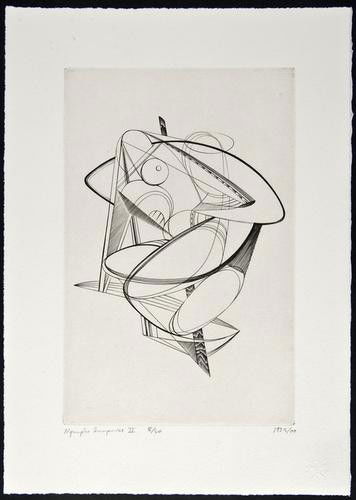 John Buckland-Wright (1897-1954) Nymph Surprise II: John Buckland-Wright (1897-1954) Nymph Surprise II (B.W. M54)engraving, 1935/00, titled and dated in pencil, numbered 8/30, a posthumous impression, printed in 2000 by Black Star Press, with