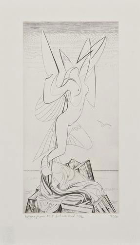 John Buckland-Wright (1897-1954) Metamorphosis No: John Buckland-Wright (1897-1954) Metamorphosis No I: Girl into Bird (B.W. M67)engraving, 1937, titled and dated in pencil, numbered 23/30, with the studio stamp verso, the edition was comple