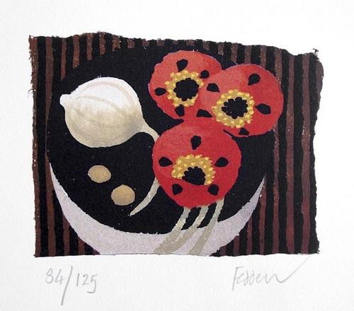 Mary Fedden (b.1915) Small still life: Mary Fedden (b.1915) Small still lifeMary Fedden (b.1915) Small Still Life lithograph printed in colours, 2009, signed in pencil, numbered 84/125, on hand made Indian paper, with full margins,