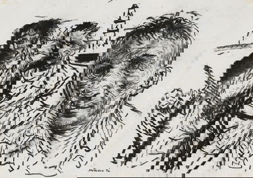 Peter Howson (b. 1958) three men: Peter Howson (b. 1958) three men signed and dated '94charcoal on paper29.5 by 42cm., 11*5/8 by 16½in.