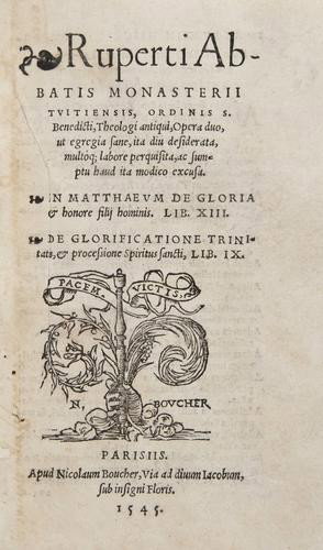 Godscalcus (Johannes) Sermonis Observationes per o: Godscalcus (Johannes) Sermonis Observationes per ordinem Alphabeticum digestæ Latini,title with woodcut printer's device, worming to foot of first few signatures, occasionally affecting part o