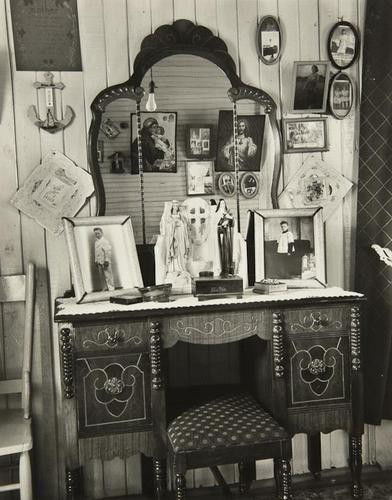 Walker Evans (1903-1975) Bedroom Dresser, Shrimp F: Walker Evans (1903-1975) Bedroom Dresser, Shrimp Fisherman's House, Biloxi, Mississippi, 1945Gelatin silver print, printed later, photographer's stamp verso, 23.9 x 18.6cm (93/8 x 71/4in)