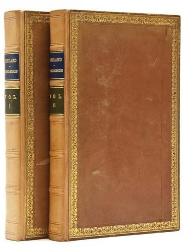 Henderson (Ebenezer) Iceland; or the Journal of a: Henderson (Ebenezer) Iceland; or the Journal of a Residence in that Island,2 vol., first edition, folding engraved map, 16 plates, 1 folding, occasional spotting, bookplate of John Bolton, con