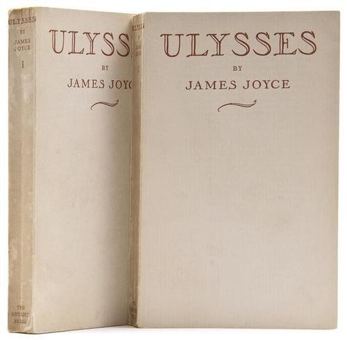 Joyce (James) Ulysses: Joyce (James) Ulysses,2 vol., half-titles, original printed wrappers, spines a little browned and lightly creased, morocco slip-case, [Slocum & Cahoon A20], 8vo, Hamburg, Paris & Bolo