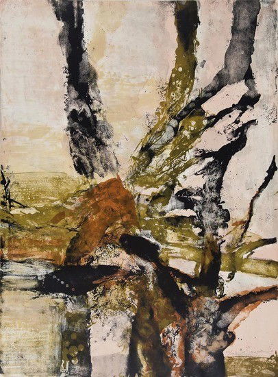 Zao Wou-Ki (b.1921): Zao Wou-Ki (b.1921) Tree of life, lithograph printed in colours, 1988, signed in pencil, numbered 121/300, on Arches paper, the full sheet printed to the edges, sheet 760 x 570mm (29 7/8 x 22
