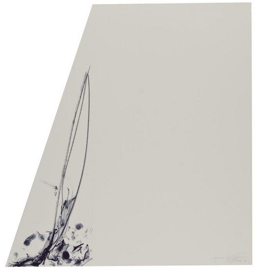 Dan Flavin (1933-1996): Dan Flavin (1933-1996) Sails Triptych, the set of three lithographs, 1986-87, each signed in pencil, numbered 7/40, published by Rento Brattinga at Steendrukkerij, Amsterdam, on wove paper, th