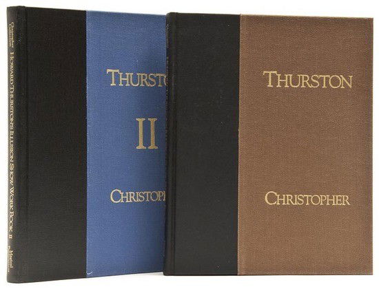 Thurston (Howard) Howard Thurston's Illusion Show: Thurston (Howard) Howard Thurston's Illusion Show Work Book,2 vol., one of 500 copies, illustrations, prospectus loosely inserted, original cloth, gilt, original cloth slip-cases, gilt, 4to, P