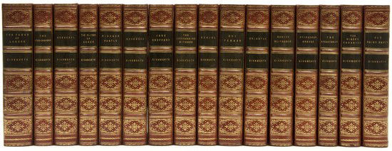 Ainsworth (William Harrison) [Works]: Ainsworth (William Harrison) [Works],16 vol., plates and illustrations, some foxing, contemporary red half calf, spines richly gilt with double green morocco labels, striking set, 8vo, v.d.