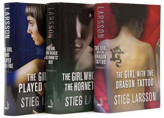 Larson (Steig) The Girl with the Dragon Tattoo: Larson (Steig) The Girl with the Dragon Tattoo,2008; The Girl who Played with Fire, 2009; The Girl Who Kicked the Hornets' Nest, 2009, first English editions, original boards, dust-jackets, fi