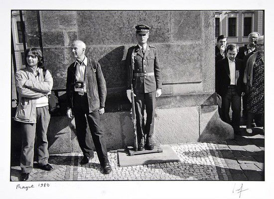 Marc Riboud (b.1923) Portrait of Henri Cartier-Bre: Marc Riboud (b.1923) Portrait of Henri Cartier-Bresson, Prague, 1980 and otherTwo gelatin silver prints, printed later, signed, titled and dated in black ink in the margin, photographer's stam