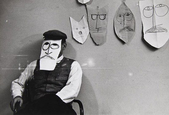 Inge Morath (1923-2002) Untitled, New York, 1959 (: Inge Morath (1923-2002) Untitled, New York, 1959 (from the Mask series with Saul Steinberg)Vintage gelatin silver print, 20.2 x 30.4cm (7 7/8 x 12in)