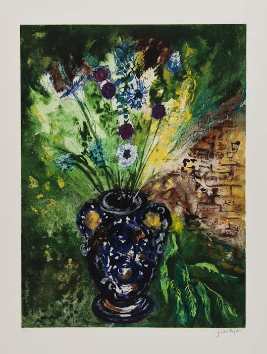 John Piper (1903-1992) Wild Bunch (L.400): John Piper (1903-1992) Wild Bunch (L.400)etching with aquatint printed in colours, 1987, signed in pencil, numbered 42/70, printed by Kelpra Studio, London, with their blindstamp, published by