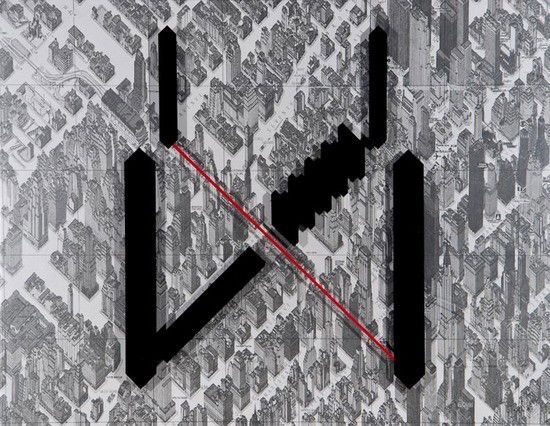 Derek Boshier (b.1937) NY: Derek Boshier (b.1937) NYSilkscreen printed in colours on a board and plexiglass frame construction, 1971, signed, titled, dated and numbered 15/65 in blue crayon verso, published by Edizioni