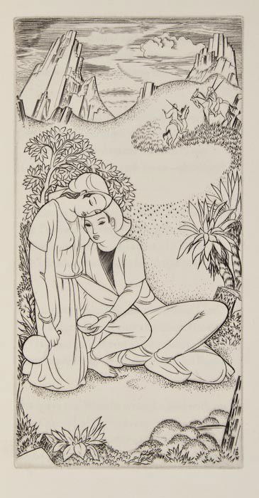 -. Omar Khayyám. Rubáiyát: -. Omar Khayyám. Rubáiyát,translated by Edward Fitzgerald, number 191 of 300 copies, 8 copper-engraved plates by John Buckland Wright, original morocco-backed pictorial buckram, gilt, by Sango