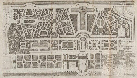 Blondel (Jacques-François) De la Distribution des: Blondel (Jacques-François) De la Distribution des Maisons de Plaisance,et de la Decoration des Edifices en General, 2 vol., first edition, second issue, lacking half-titles, with engraved fron