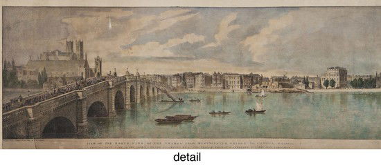 Baynes (Thomas Mann) View of the North Bank of the: Baynes (Thomas Mann) View of the North Bank of the Thames from Westminster Bridge to London Bridge,Shewing that part of the improvements suggested by Lt. Col. Trench, which it is intended to c
