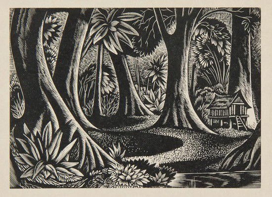 John Buckland-Wright (1897-1954) A Collection: John Buckland-Wright (1897-1954) A Collectiontwenty one wood-engravings, ca.1936, including impressions from Red Jasmine and Red Bee Hunter, all on simile Japan paper, with full margins, vari