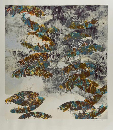 Thérèse Oulton (b.1953) Untitled: Thérèse Oulton (b.1953) Untitledtwo copies of the silkscreen printed in colours, 1989, each signed and dated in pencil, numbered from the edition of 250, on wove paper, with full margins, 990