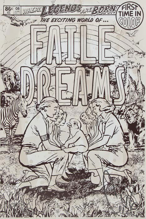 FAILE Faile Dreams (Brown): FAILE Faile Dreams (Brown)silkscreen printed in colours, 2008, signed and inscribed in pencil, numbered 04/16, stamp dated in red ink verso, on wove paper, the full sheet printed to the edges,