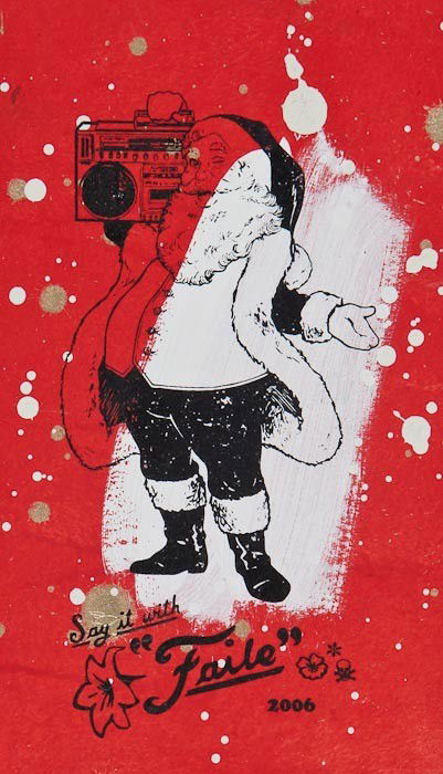 FAILE Say It With: FAILE Say It Withsilkscreen printed in colours, 2006, stamp dated in red ink verso, with Faile blindstamp, on wove paper, the full sheet printed to the edges, sheet 261 x 157 mm (10 1/4 x 6 1