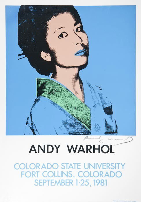 Andy Warhol (1928-1987)(after) Kimiko Powers: Andy Warhol (1928-1987)(after) Kimiko Powersoffset lithograph printed in colours, 1981, signed in black felt-tip pen, on wove paper backed onto linen, with full margins, sheet 889 x 635 mm (3