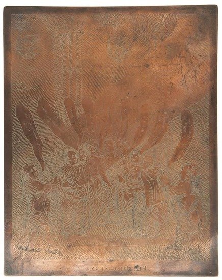 [Rowlandson (Thomas)]: [Rowlandson (Thomas)] The Discovery, original copper engraved plate, slightly dulled, 215 x 170mm.,[Grego I352], 1798.