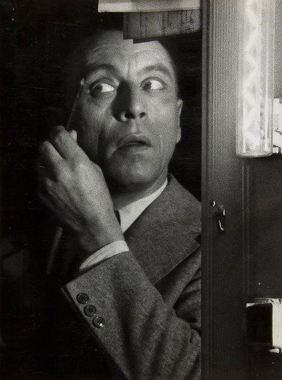 Brassai (1899-1984) Louis Jouvet, ca.1947 (and two: Brassai (1899-1984) Louis Jouvet, ca.1947 (and two others)Three gelatin silver prints, photographer's Rue du Faubourg St Jacques stamp, and various annotations verso, all approx: 29.5 x 21.8c