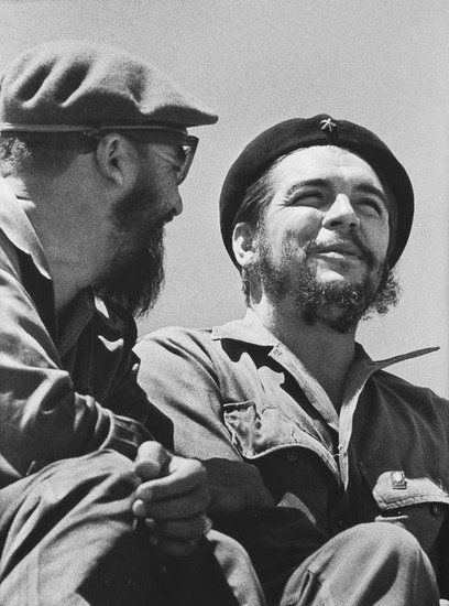 Roberto Salas (b.1940) Che Guevara and Fidel Castr: Roberto Salas (b.1940) Che Guevara and Fidel Castro in Revolution Square, Havana, 1964Gelatin silver print, printed later, signed, titled and dated with photographer's embossed stamp in the ma