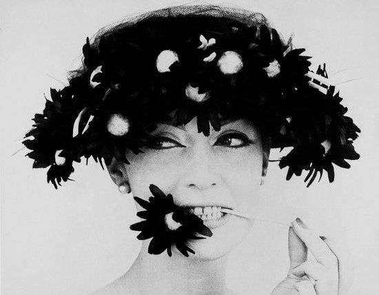 William Klein (b.1928) Barbara with a Black Flower: William Klein (b.1928) Barbara with a Black Flower Snack, Paris, 1956Gelatin silver print, printed later, signed, titled and dated in pencil verso, 35.4 x 44.6cm (14 x 17 1/2in)